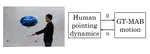 Human Pointing Motion during Interaction with an Autonomous Blimp